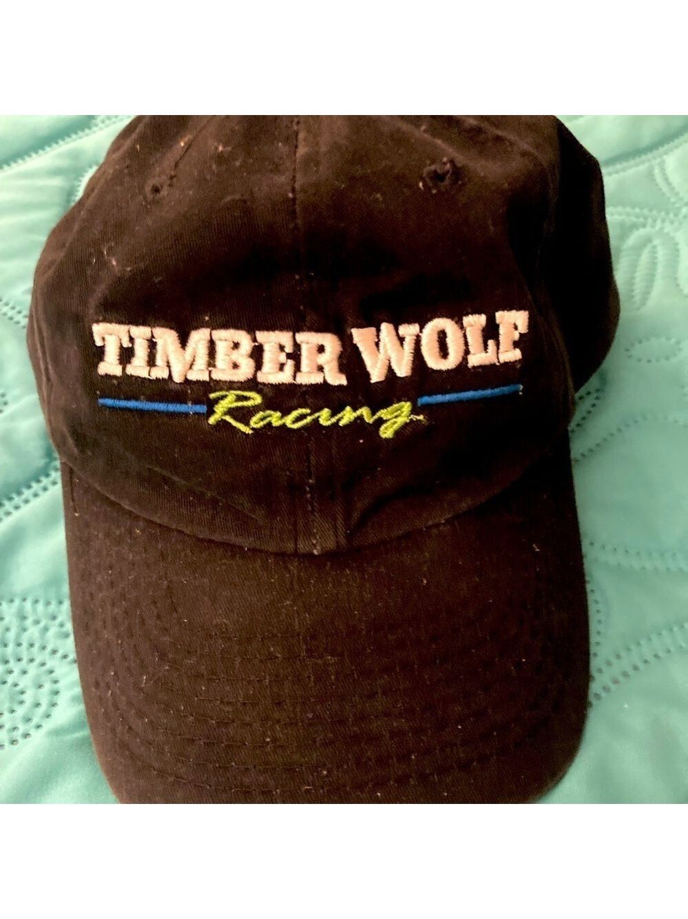 Timber Wolf Racing Hat Black Nascar Adjustable Nissin